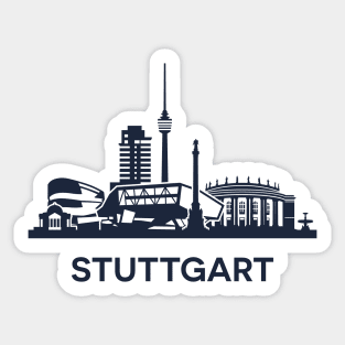 Stuttgart Skyline Emblem Sticker